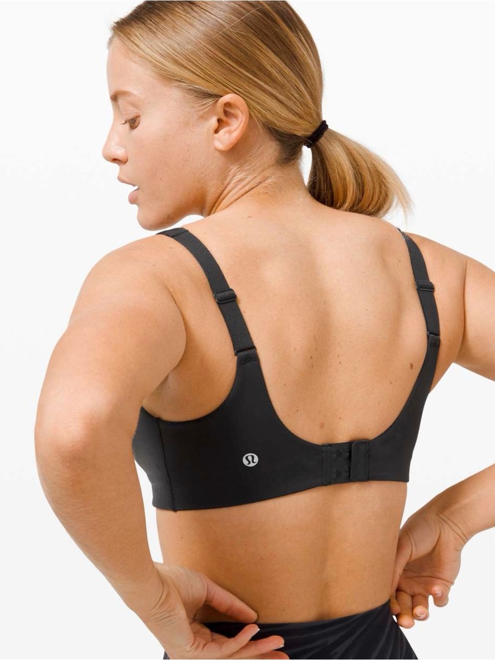 lululemon athletica Black Adjustable-Strap Sports Bra